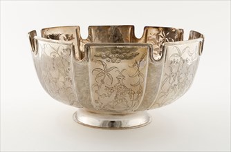 Monteith, 1685/86, Marked DB, London, England, London, Silver, H. 14.6 cm (5 3/4 in.), Diam. 28.6