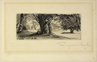 The Holly Fields, 1860, Francis Seymour Haden, English, 1818-1910, England, Etching with drypoint