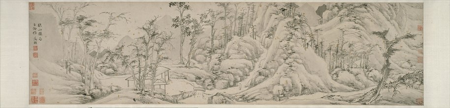 Autumn Mountains, Ming dynasty (1368–1644), early 16th century, Wen Zhengming, Chinese, 1470-1559,