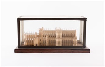 Model of Westminster Hall, c. 1830, London, England, Paper, wood, and glass, 32.7 × 17.2 × 15.2 cm