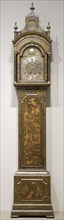 Tall-Case Clock, c. 1770, Movement by George Stevens, Hindon, England, Hindon, Japanned pine, 307.9