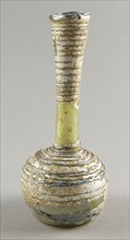 Bottle, 4th century AD or later, Roman, Levant or Syria, Syria, Glass, blown technique, 16.2 × 7 ×