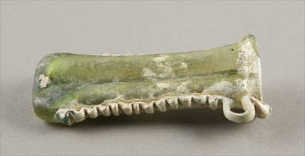 Cosmetic Container, 4th century AD, Roman, Levant or Syria, Syria, Glass, blown technique, 11.7 × 5