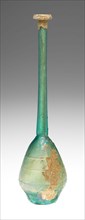 Bottle, 2nd/3rd century AD, Roman, Roman Empire, Glass, mold-blown technique, 28.6 × 7.3 × 7.3 cm