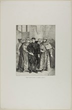 Hamlet and the Queen, plate 1 from Hamlet, 1834, Eugène Delacroix, French, 1798-1863, France,