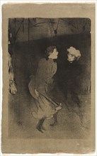 Rehearsal at the Folies-Bergère—Emilenne D’Alençon and Mariquita, 1893, Henri de Toulouse-Lautrec,
