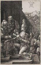 Pilate Washing his Hands, from The Engraved Passion, 1512, published 1513, Albrecht Dürer, German,