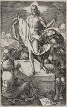 Resurrection, from The Engraved Passion, 1512, published 1513, Albrecht Dürer, German, 1471-1528,