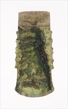 Notched Axe, Shang dynasty (c. 1600–1046 BC),  2nd millennium B.C., China, Jade, 12.54 × 5.56 × 0