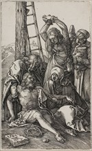 Lamentation of Christ, from The Engraved Passion, 1507, published 1513, Albrecht Dürer, German,