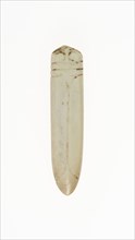 Cicada pendant, Shang or Western Zhou period, 13th/10th century B.C., China, Jade, 1 7/8 × 3/8 ×