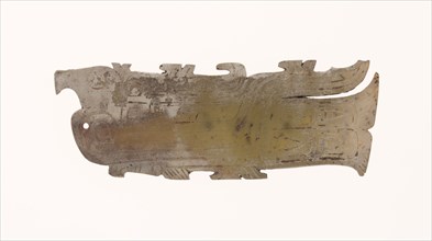 Bird Pendant, Western Zhou dynasty, 11th/10th century B.C., China, Jade, 8.1 × 3 × 0.3 cm (3 3/16 ×