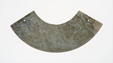 Arc-shaped pendant (huang), Western Zhou period, c. 10th century B.C., China, Jade, Diam. 4 5/8 in
