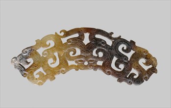 Dragon Pendant, Eastern Zhou dynasty, c. 700–256 B.C., c.4th century BC, China, Jade, 2.9 × 9.3 × 0