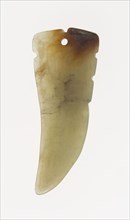 Pointed Pendant, Eastern Zhou period, 7th/6th century B.C., China, Jade, 2 1/2 × 1 × 3/16 in.