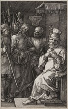 Christ before Caiaphas, from The Engraved Passion, 1512, published 1513, Albrecht Dürer, German,