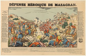 Heroic Defense of Mazagran, late 18th or early 19th century, Unknown artist, Printed by