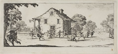Scene of Pillage, plate four from The Miseries of War, n.d., Jacques Callot, French, 1592-1635,