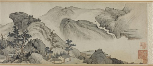 Recluse Dwellings in the Autumn Mountains, Ming dynasty (1368–1644), 1621, Mi Wanzhong (1570-1628),