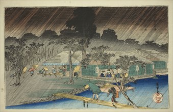 Evening Shower at the Bank of Tadasu River (Tadasugawara no yudachi), from the series Famous Places