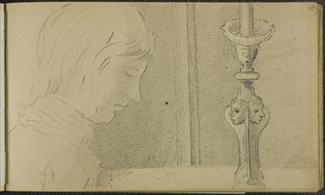 Sketchbook, c. 1879–85, Odilon Redon, French, 1840-1916, France, 55-page sketch book of drawings in