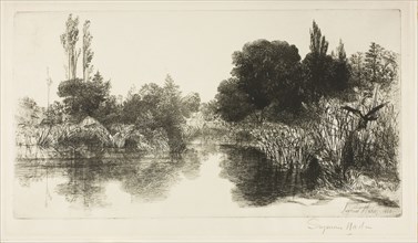 Shere Mill Pond, No. II (large plate), c. 1860, Francis Seymour Haden, English, 1818-1910, England,