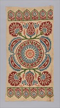 Cushion Cover, 17th century, Turkey, Turkey, Linen, plain weave, backed with cotton, plain weave,