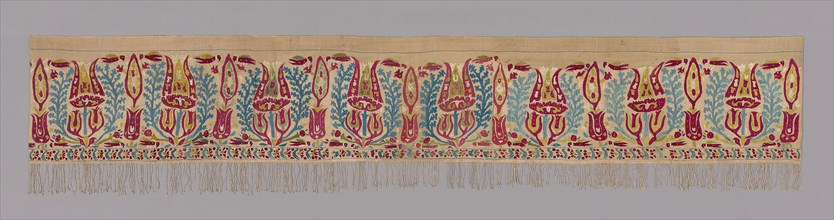 Panel (For a Bedcover), 17th century, Greece, Epirus Province or Ionian Islands, Greece, Linen,