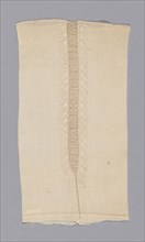 Neck Insert, 18th century, Greece, Ionian Islands, Leukas, Levkás, Linen, plain weave, embroidered