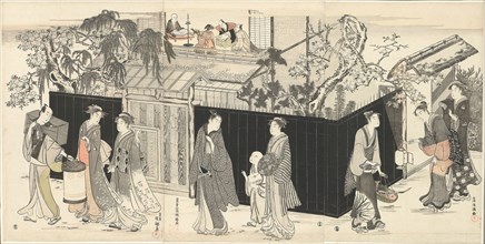 Returning from a Poetry Gathering, c. 1785/89, Kubo Shunman, Japanese, 1757–1820, Japan, Color