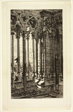 La galerie Notre-Dame, n.d., Charles Meryon, French, 1821-1868, France, Etching on paper, 277 × 163