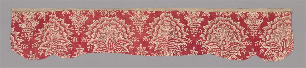 Panel, c. 1830, France, Cotton, plain weave, block printed, 37.1 × 198 cm (14 5/8 × 77 7/8 in.)