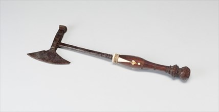 Shingling Hammer, 17th century, Probably Italy, Italy, Iron, wood, and ivory, L. 34.9 cm (13 3/4 in