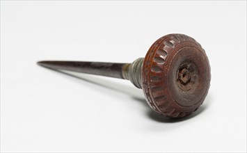 Awl, 17th century, Germany, Wood, pewter, brass, and iron, L. 11.4 cm (4 1/2 in.)