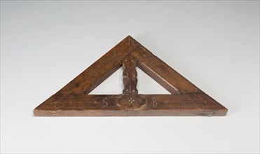 Square and Level, 17th century, Germany, Wood, 38.1 x 29.2 cm (15 in. x 11 1/2 in.)