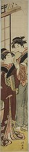Geisha Talking to Her Maid, c. 1782, Torii Kiyonaga, Japanese, 1752-1815, Japan, Color woodblock