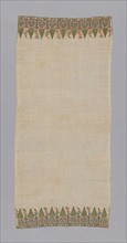 Towel, 19th century, Turkey, Turkey, embroidered, 118.3 x 52.8 cm (46 1/2 x 20 3/4 in.)