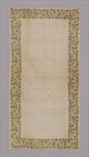 Cover, 19th century, Turkey, Turkey, silk, plain weave, embroidered with silk floss and