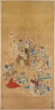 Bathing of the Buddha Festival, Qing dynasty, 1833, Hua Ziyou, Chinese, 19th century, China,
