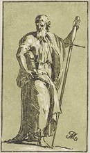 St. Paul, n.d., Conte Anton Maria Zanetti, Italian, 1680–1767, Italy, Chiaroscuro woodcut in green