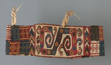 Headband, A.D. 600/900, Wari, Probably central or south coast, Peru, Peru, Cotton and wool