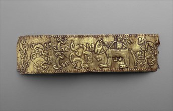 Armband Depicting Horse and Rider with Animals, 16th century, after 1532, Inca, Probably vicinity
