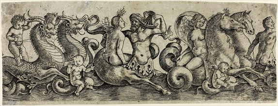 Frieze with Tritons and Nymphs, 1515/20, Girolamo Mocetto, Italian, c.1470-after 1531, Italy,