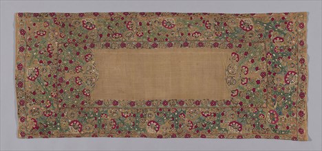 Cushion Cover, 18th century, Greece, Epirus Province or Ionian Island, Greece, Linen, plain weave,