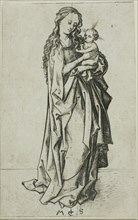 Small Standing Madonna and Child, n.d., Martin Schongauer, German, c. 1450-1491, Germany, Engraving