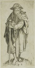St. James Major, from Apostles, n.d., Martin Schongauer, German, c. 1450-1491, Germany, Engraving