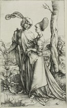 Young Couple Threatened by Death (The Promenade), c. 1498, Albrecht Dürer, German, 1471-1528,