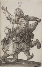 Peasant Couple Dancing, 1514, Albrecht Dürer, German, 1471-1528, Germany, Engraving in black on