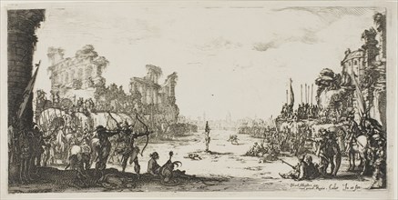 The Ordeal by Arrows (Saint Sebastian), n.d., Jacques Callot, French, 1592-1635, France, Etching on