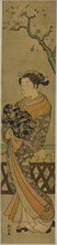 Courtesan Parading Beneath Cherry Tree, c. 1769/70, Suzuki Harunobu ?? ??, Japanese, 1725 (?)-1770,